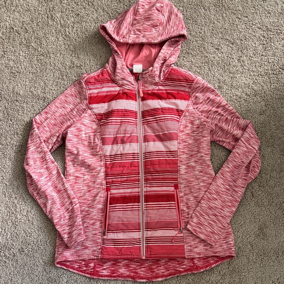 Jockey Jackets & Blazers - Jockey Red and White Hooded Jacket
